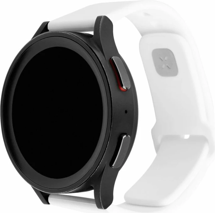 Set rripash sportiv për Smartwatch Fixed Sporty Strap, Quick Release 22mm, 160-235 mm, silikon, bardhë