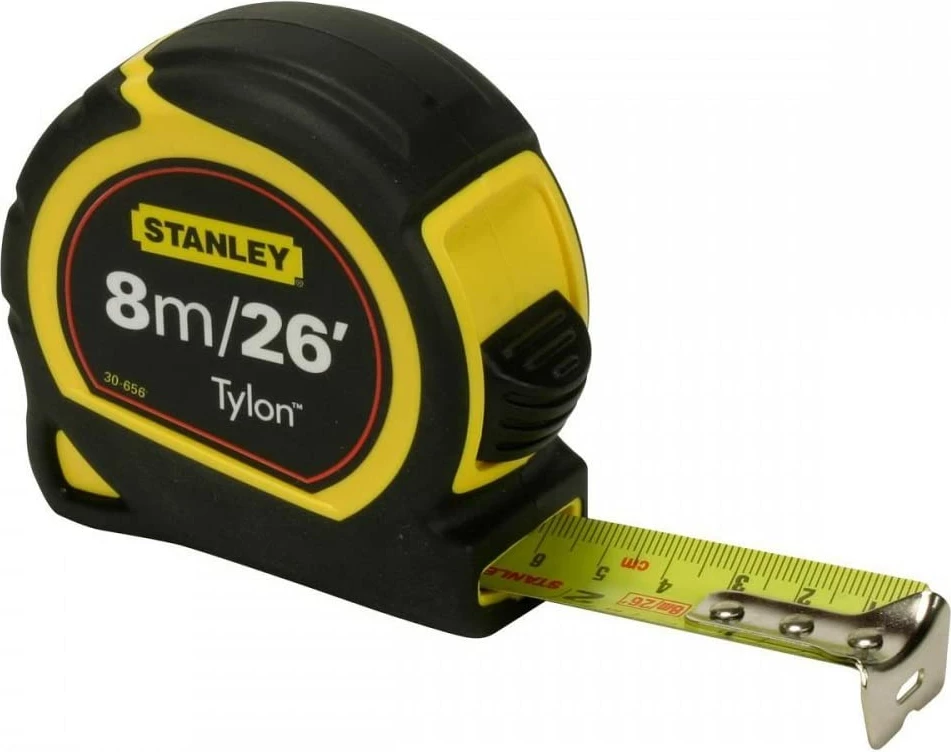 Metër shirit Stanley Tylon 1-30-656 8 m x 25 mm, zi/verdhë