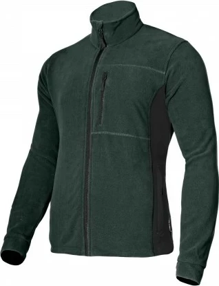Xhaketë fleece LAHTI PRO L4011801, madhësia S, 290 g/m², 3 xhepa me zinxhir, jeshile-zezë