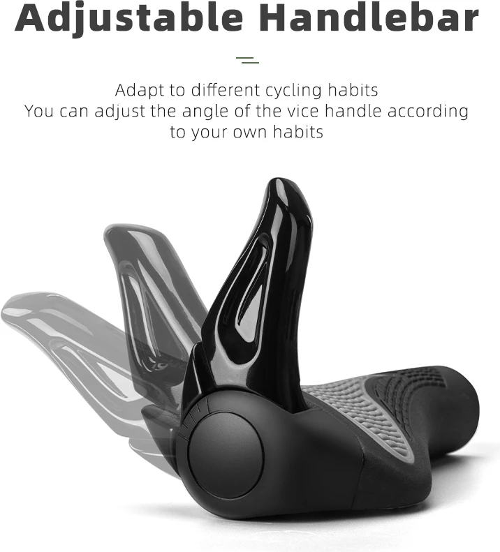 Doreza biçiklete Rockbros BT1007B me horns, e zezë