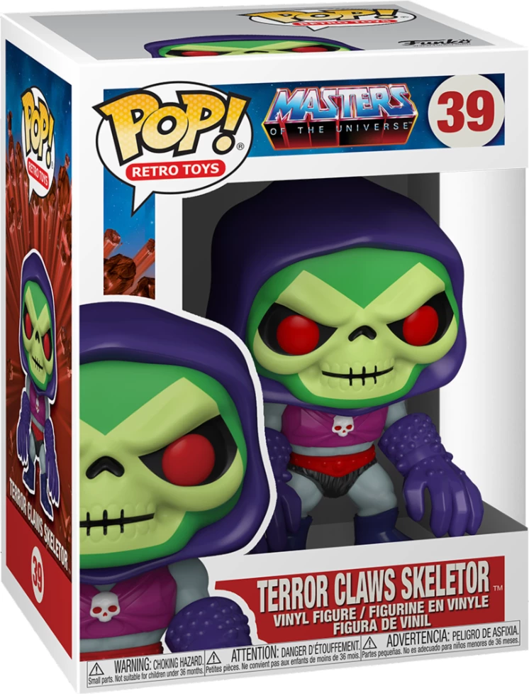 Figurinë koleksionuese Funko POP! MOTU Skeletor w/ Terror Claws, vinil