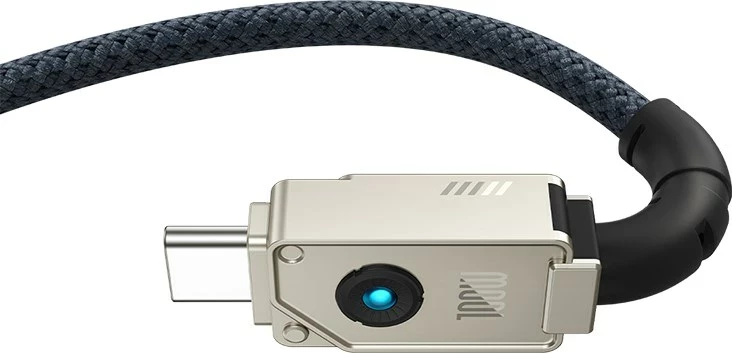 Kabllo USB Baseus Unbreakable 1 m, USB A në USB C, Bardhë