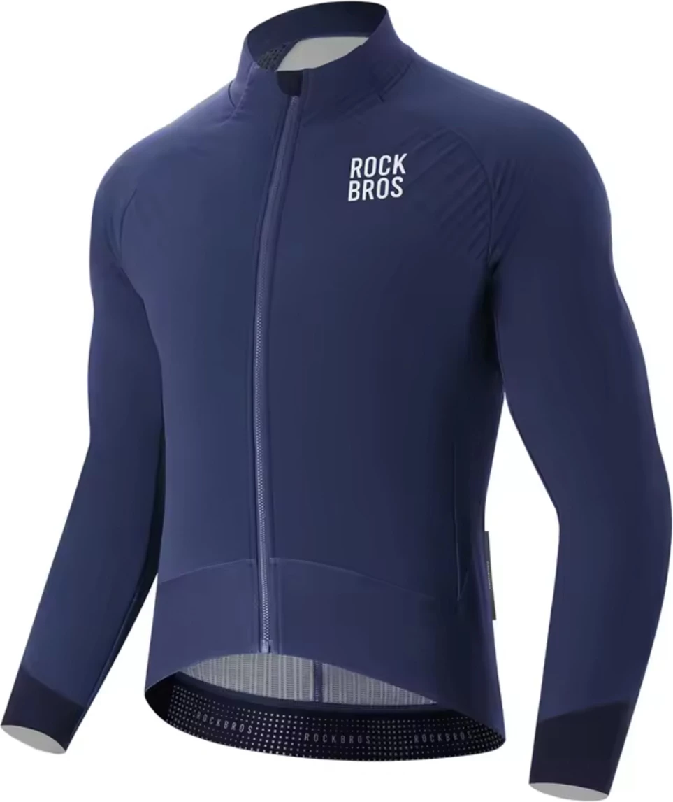 Xhaketë çiklizmi dimërore Rockbros YDWT014, dy-shtresore me fleece, M, blu