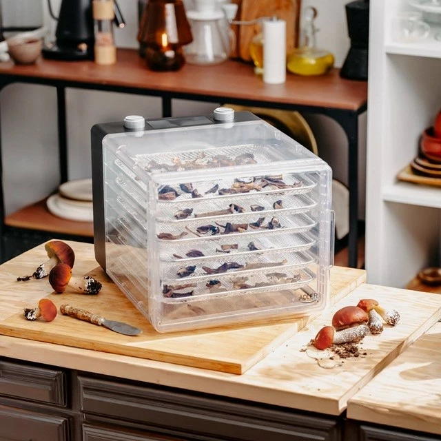 Tharëse kërpudhash, frutash dhe perimesh Adler AD 6660, 600 W, e zezë