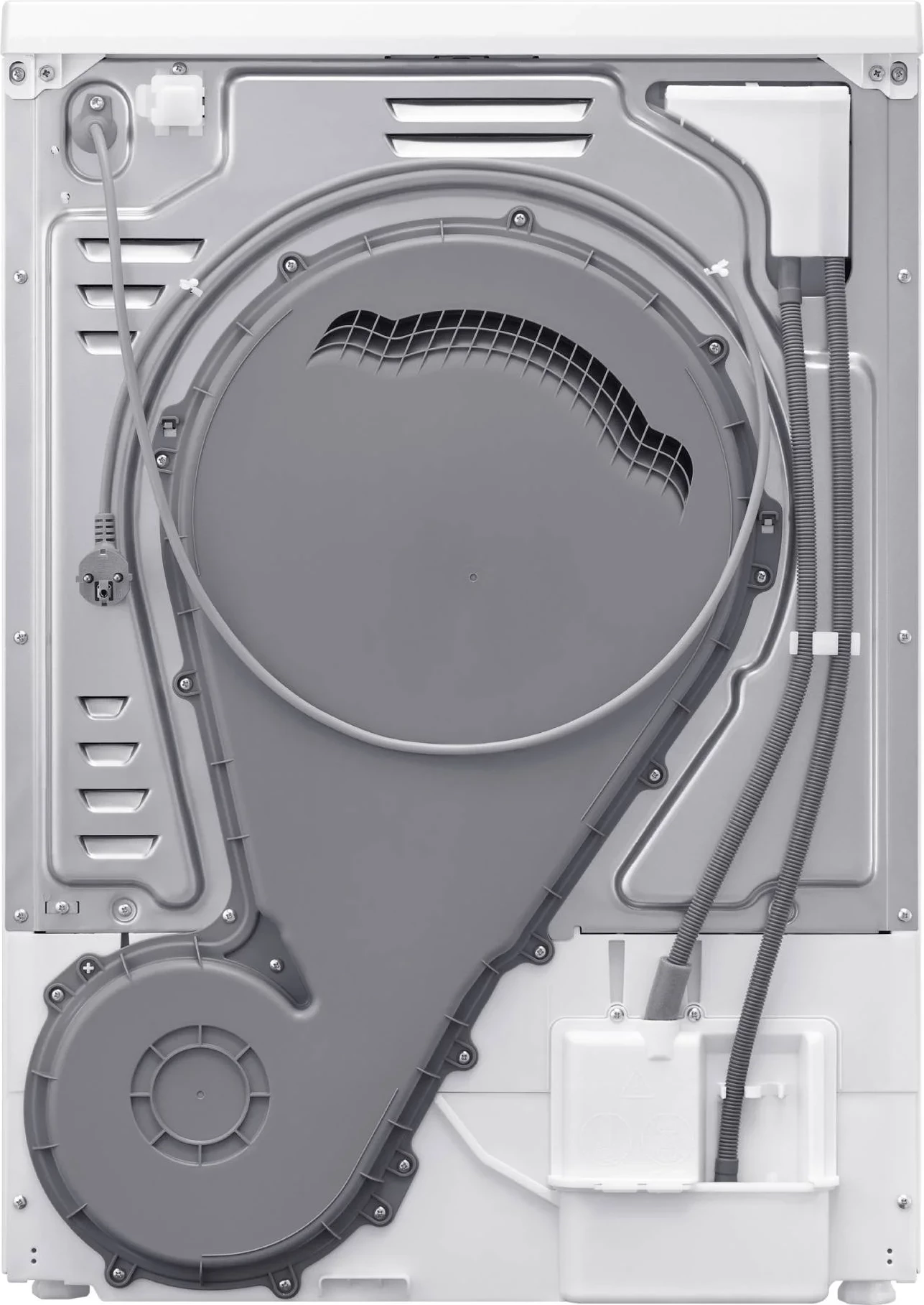 Tharëse rrobash, Samsung, DV90DG52A0TELE, 9 kg, pompë nxehtësie, Wi‑Fi, klasa energjie C, e bardhë