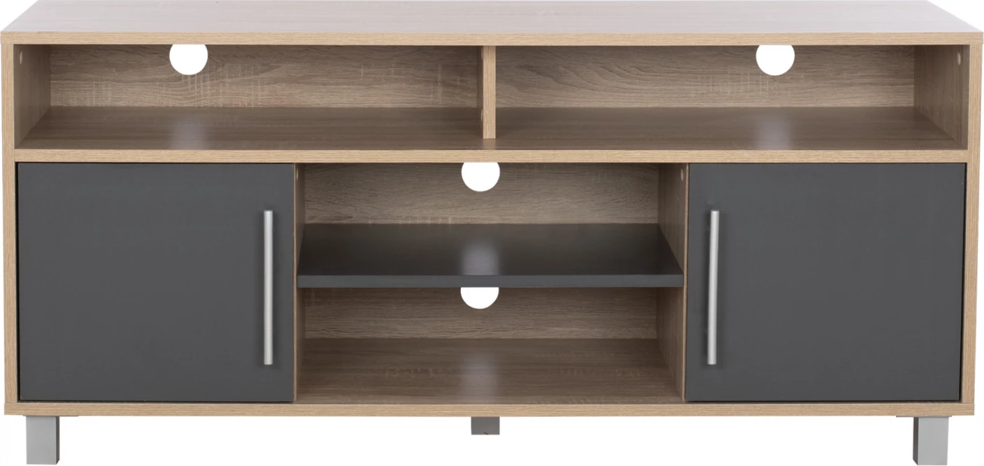Mobil për TV, melaminë, FH2202.04, sonama-gri, 120x40x55 cm