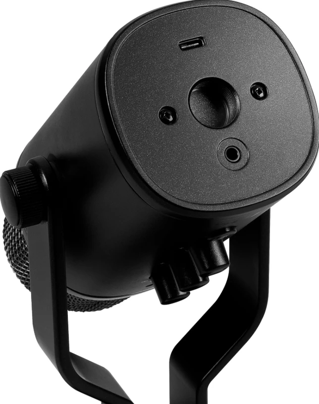 Mikrofon për konzolë lojërash MSI IMMERSE GV60, USB Type-C dhe 3.5mm Aux, i zi