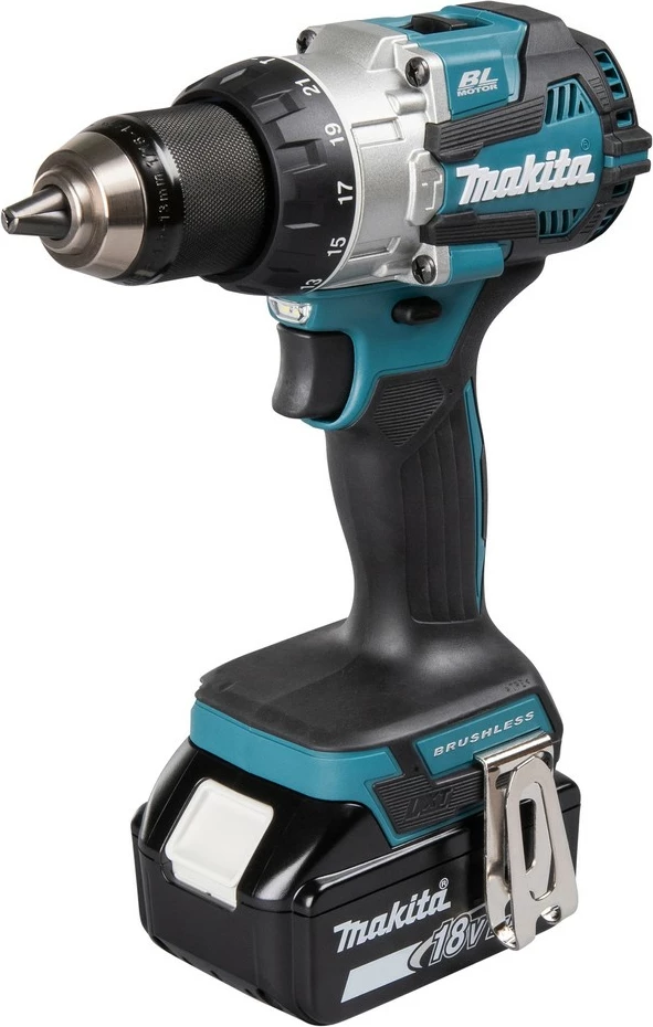 Makineri vidash Makita DHP489RTJ, brushless, 18V, Li-Ion, zi/kaltër