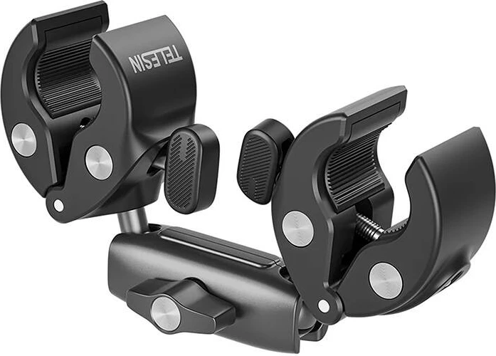 Mbajtëse kamerë sportive, Telesin GP-HBM-001-D, rrotullim 360°, aliazh alumini, për timon motoçikletë/bicikletë