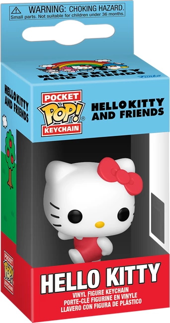 Varëse çelësash Funko POP Sanrio Hello Kitty, vinyl, e bardhë/kuqe