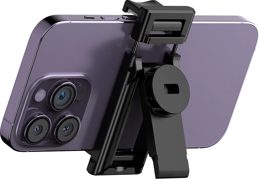 Selfie stick Hurtel WC13YDS tripod teleskopik 1.3m me dy llampa dhe mbajtëse telefoni, zi