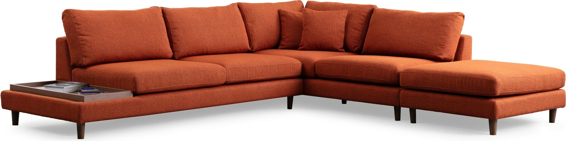 Këndare Atelier del Sofa New Tulip me puf, portokalli