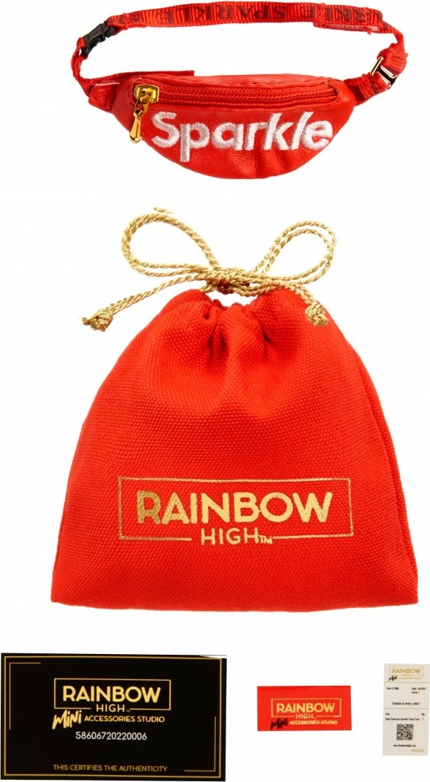 Set çanta aksesorësh Rainbow High Accessories Studio Series 1, për kukulla, Mix