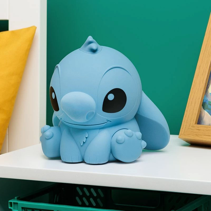 Llambë nate Paladone Stitch, silikoni, e rikarikueshme USB, 15.2 cm, 3 nivele ndriçimi, blu/bardhë