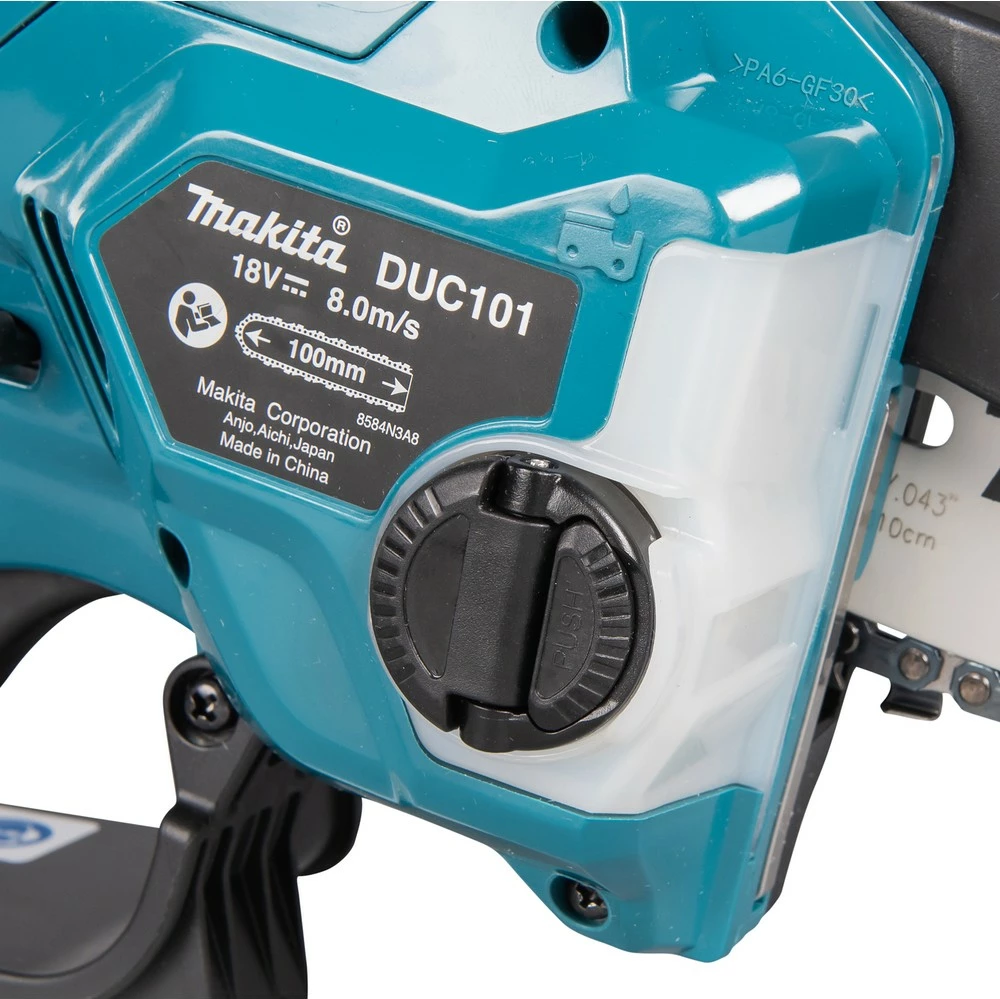 Sharrë elektrike Makita DUC101Z, 18V, 320W, 10cm, zi/kaltër