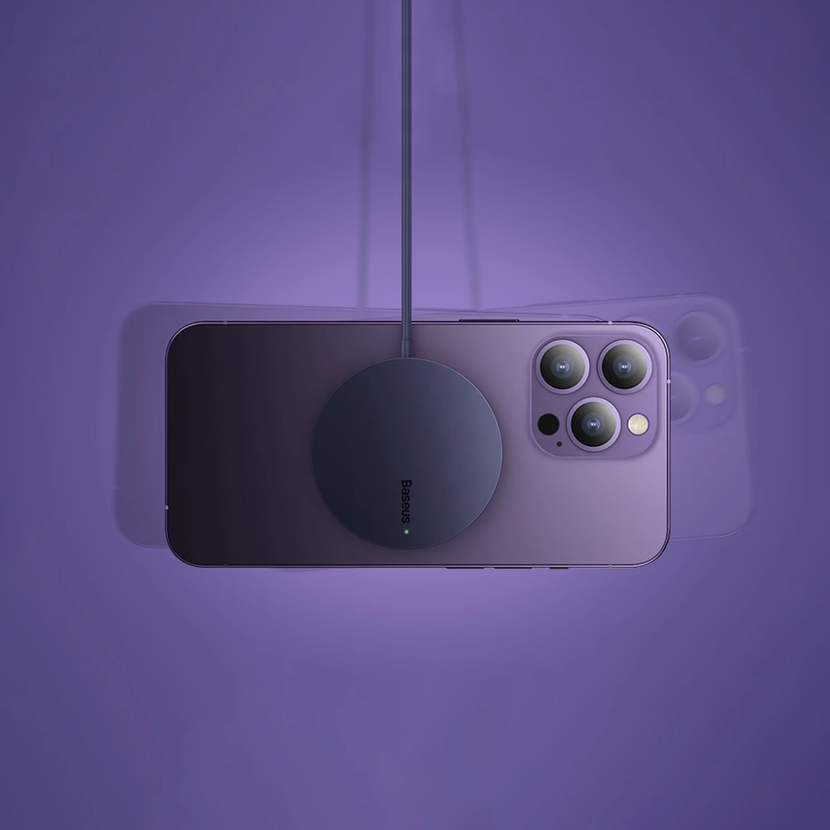Karikues wireless Baseus Simple Mini3, MagSafe, Qi, 15W, vjollcë