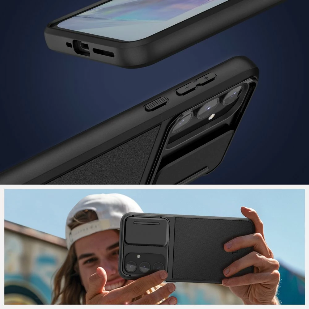 Mbështjellës Tech-Protect Velar Cam+ për Samsung Galaxy A55 5G, i zi