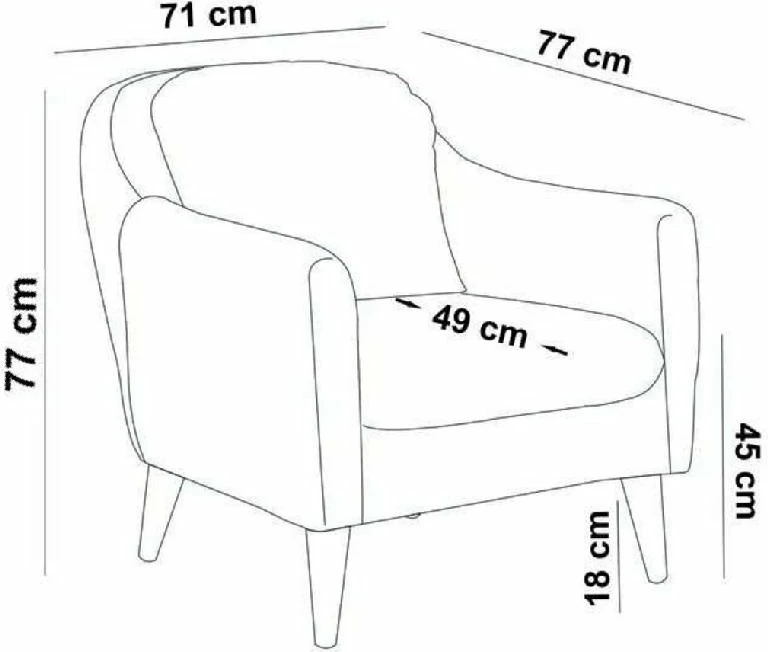 Karrige krahu Atelier del Sofa, Soli Berjer, ngjyrë gri