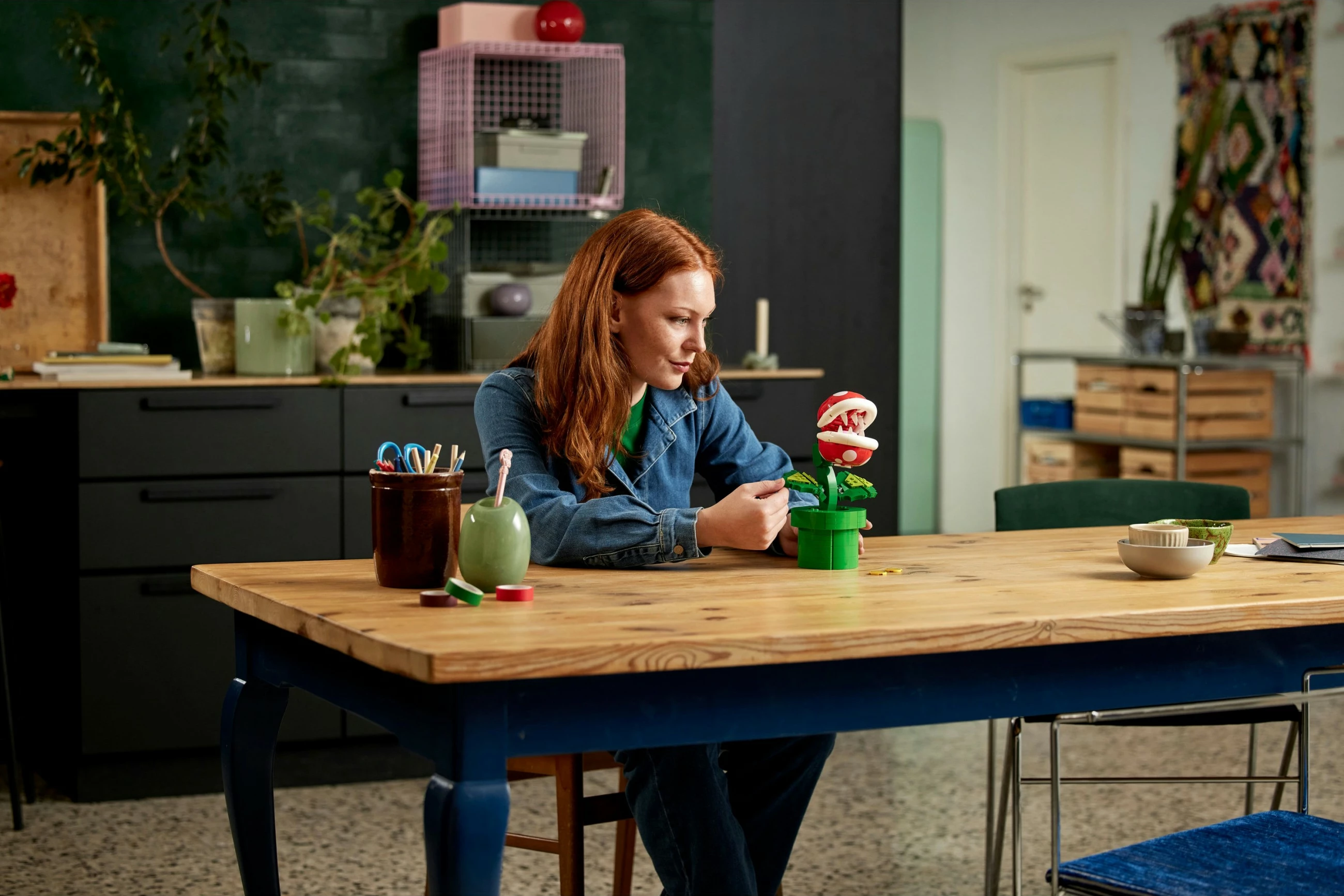 Set ndërtimi LEGO Super Mario Piranha Plant, 540 copë, shumëngjyrësh