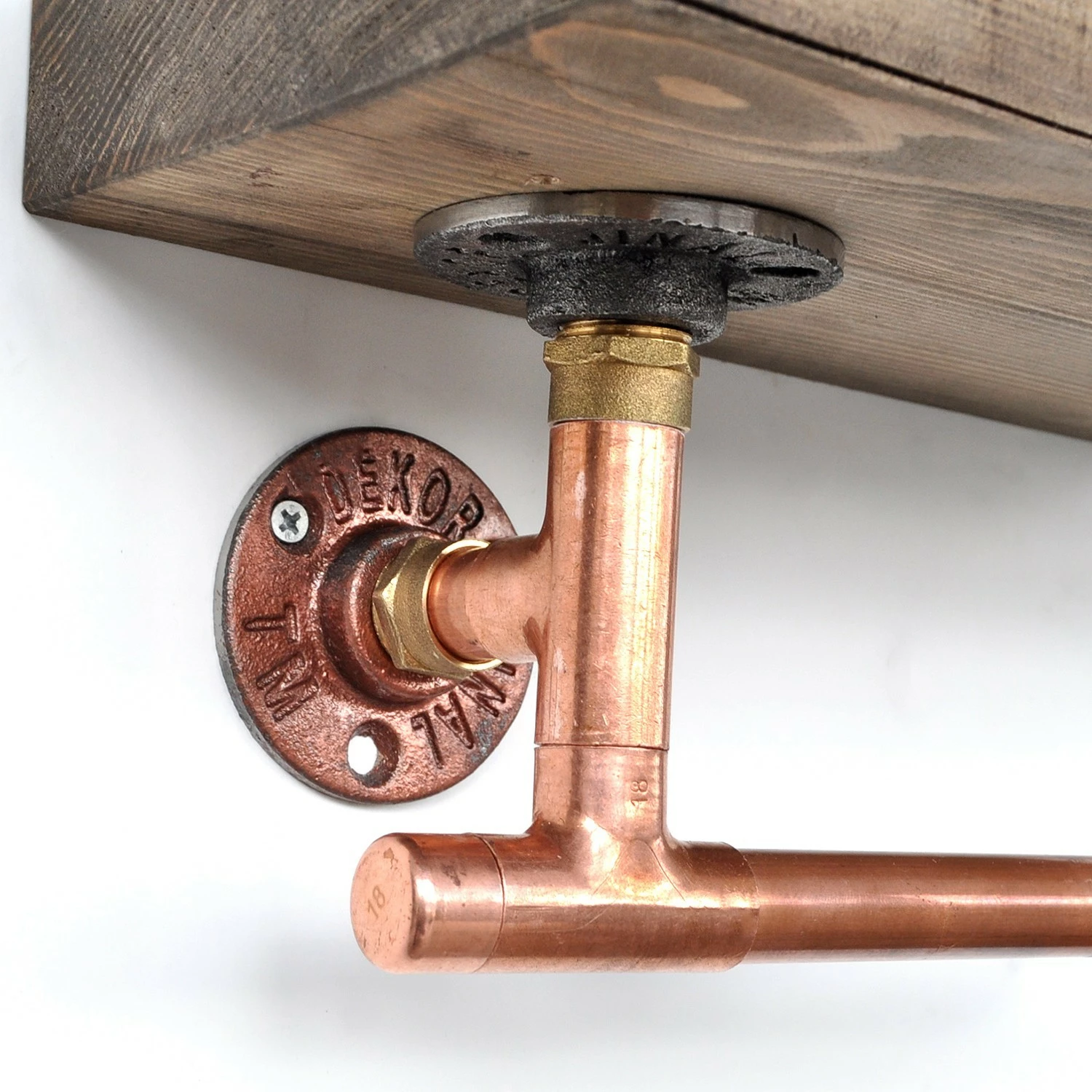 Raft muri me tuba, ngjyrë rozë gold dhe arre, Hanah Home Cop016