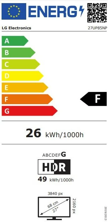Monitor LG 27UP85NP-W, 27 inç, 4K Ultra HD, LED, 5 ms, argjendtë