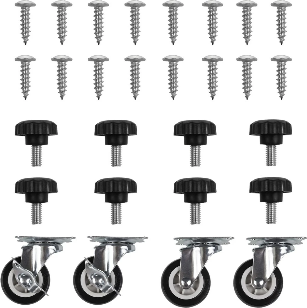 Mbajtës universal me rrota Maclean MC-119 për lavatriçe, frigoriferë, pjatalarëse, 700-900mm, deri 200kg, i zi