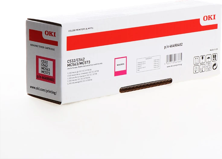 Toner, OKI 46490402, 1500 faqe, magenta