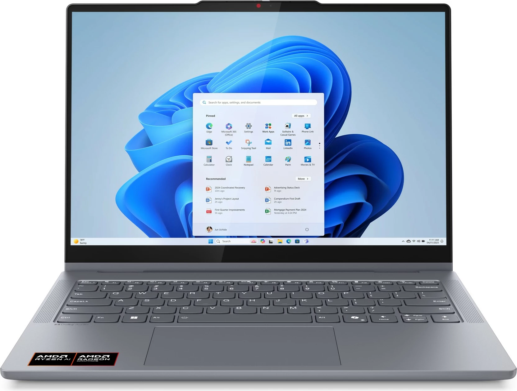Kompjuter Lenovo IdeaPad 5 2-in-1 14AKP10 Ryzen AI 7 350 16GB 512GB OLED gri