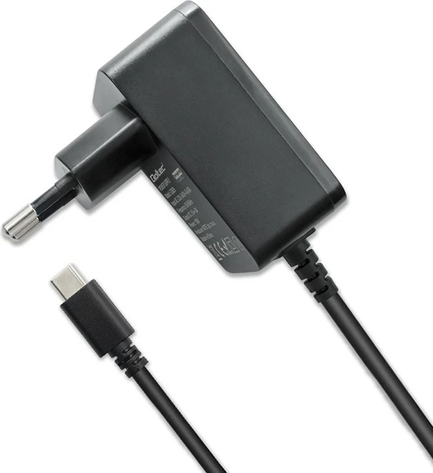 Karikues mur Qoltec 51829 për Raspberry Pi 4, USB-C, 15W, 5V, 3A, Zi