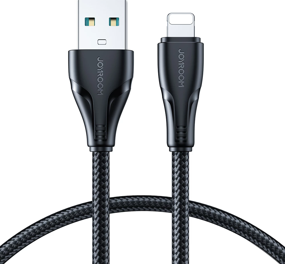 Kabllo Joyroom Surpass Series A11, USB-A në Lightning, 1.2 m, 2.4A, e zezë