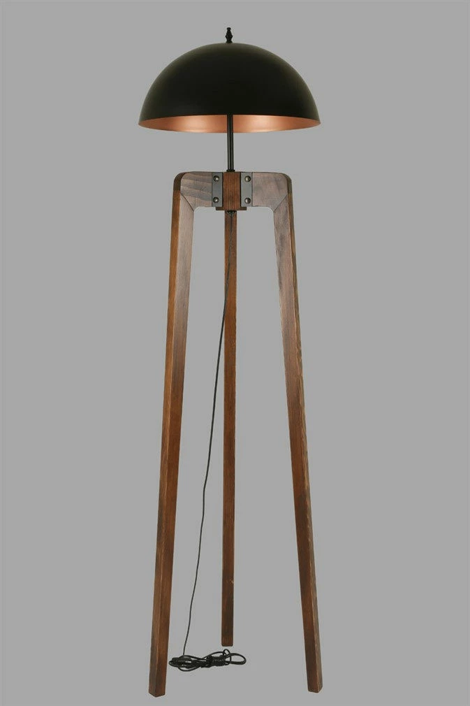 Llambë dyshemeje Opviq, 8580-1, ngjyrë arre, e zezë, ari rozë