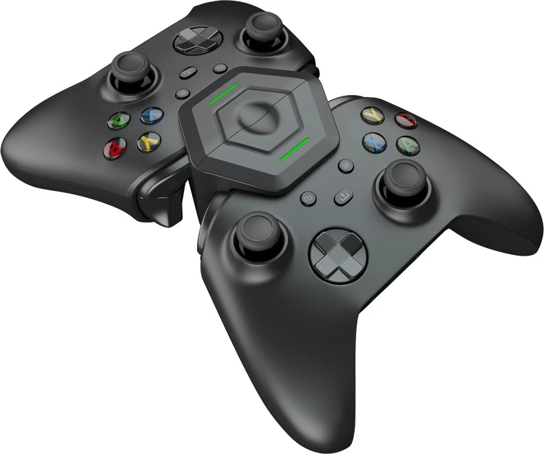 Stacion karikimi Gioteck AC-2 Ammo Clip për Xbox Series X|S, 2x bateri të rikarikueshme, USB-C, i zi