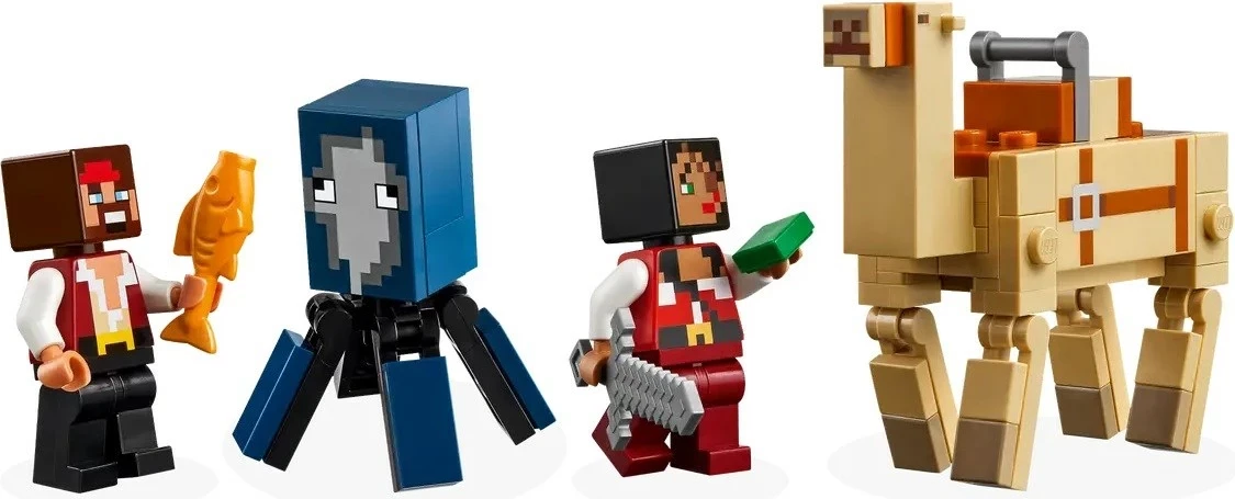 Set LEGO Minecraft 21259 The Pirate Ship Voyage, 166 pjesë