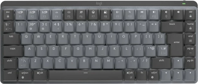 Tastierë mekanike wireless Logitech MX Mechanical Mini 920-010782, low-profile, US INTL, me ndriçim, Graphite