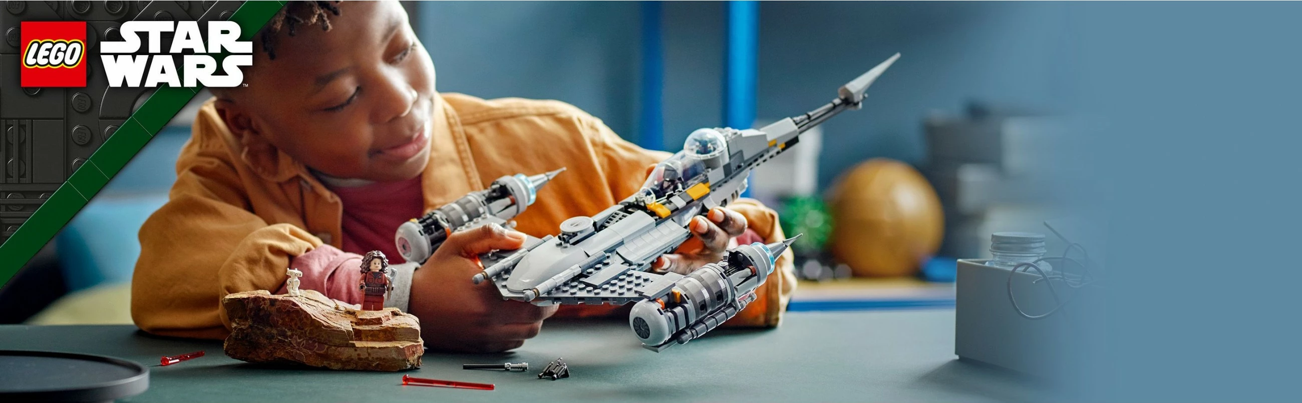 Set ndërtimi LEGO Star Wars The Mandalorian’s N-1 Starfighter, 412 pjesë, plastikë, shumëngjyrësh