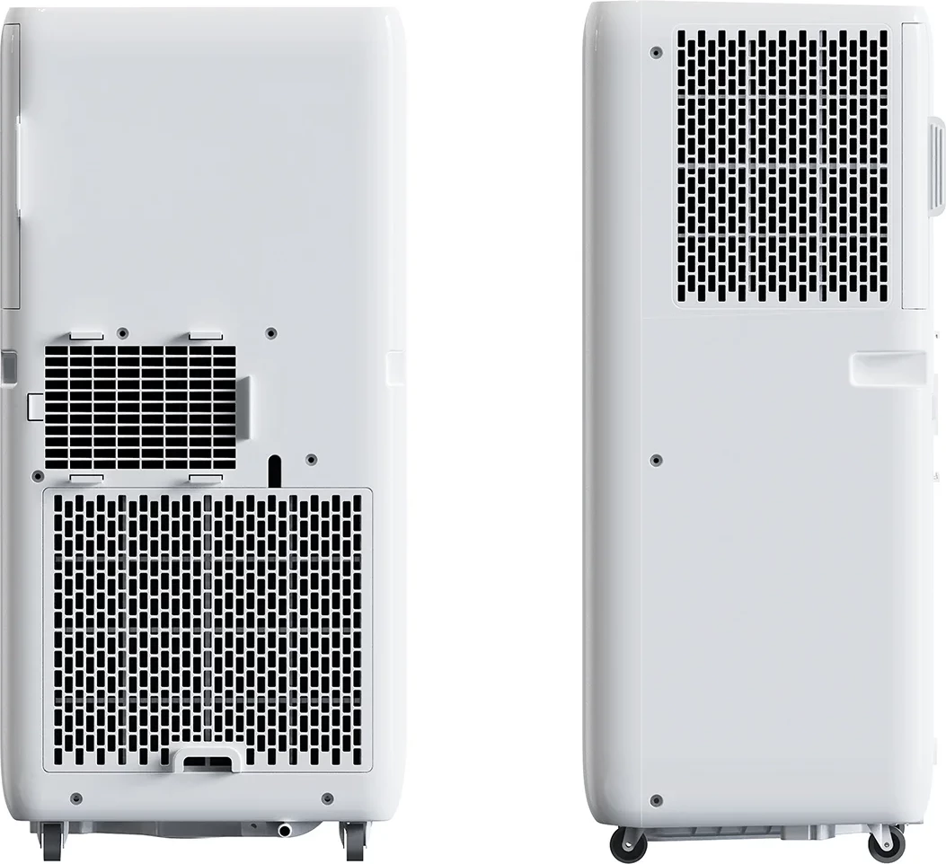 Kondicioner portativ Elit E-24 2.6kW 9000BTU 3‑në‑1 ftohje/ventilim/zh‑lagështim klasa A R290 15–20m² e bardhë