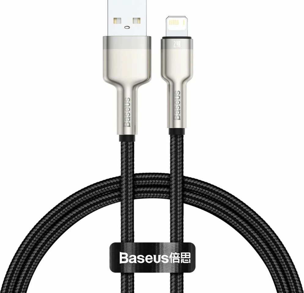 Kabllo USB Baseus CALJK-01 USB-A në Lightning 0.25 m, e zezë