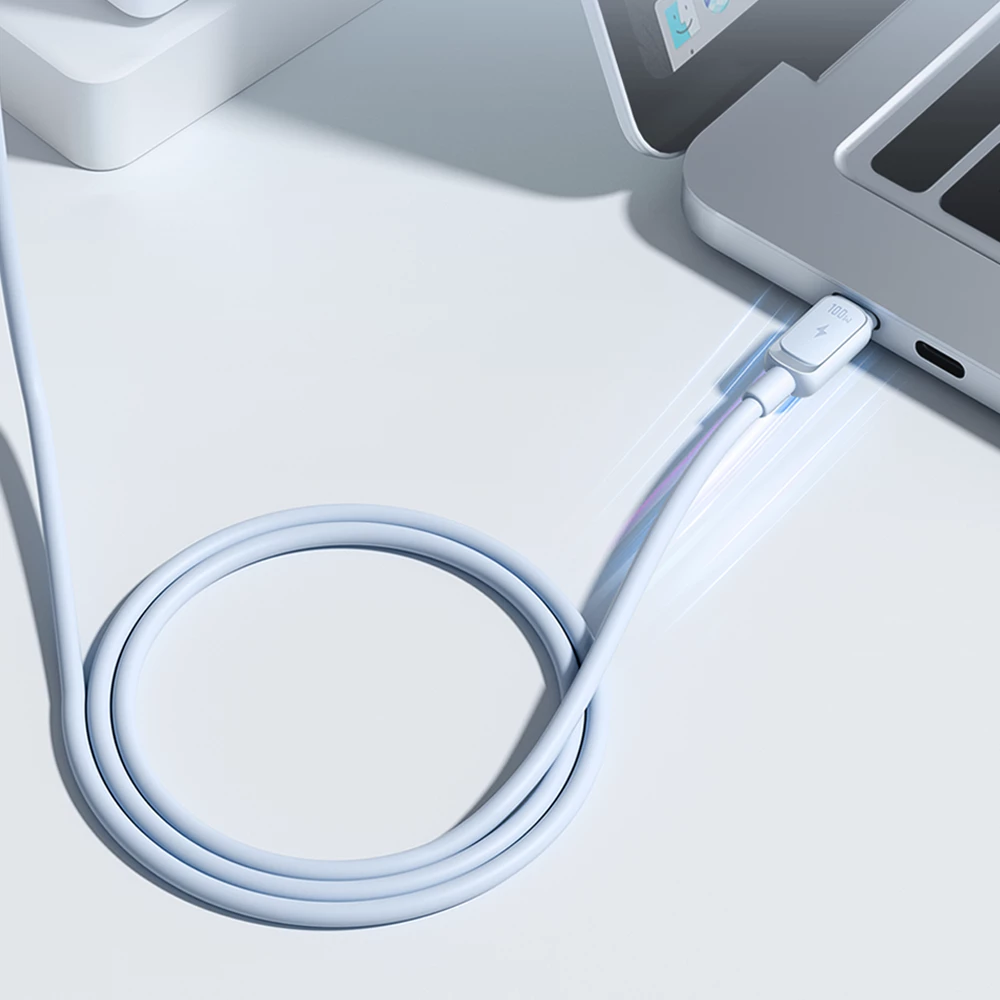 Kabllo USB-C në USB-C Joyroom Multi-Color Series A14, 1.2m, 100W, Kaltër