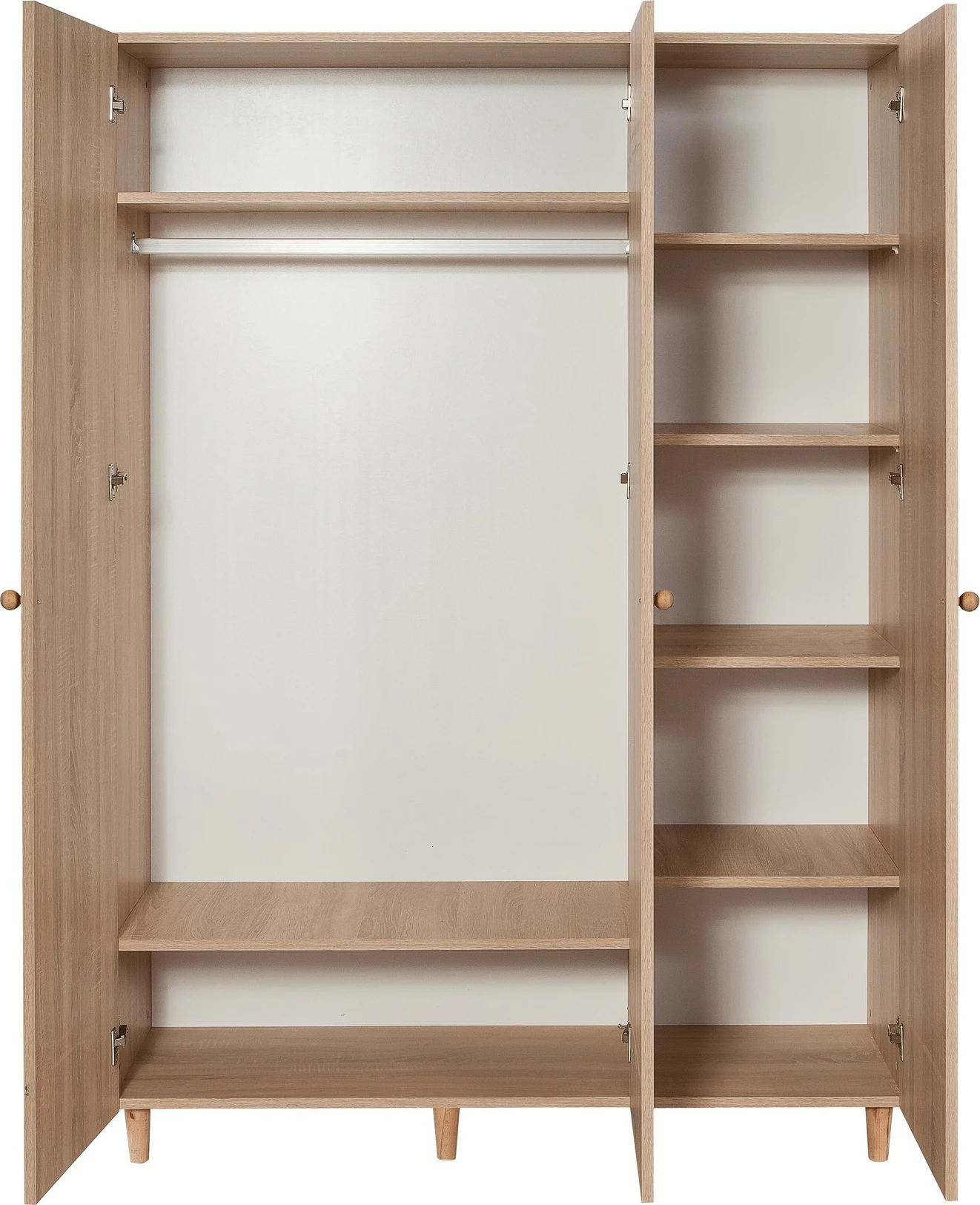 Dollap Lena 3, ngjyrë sonomo, Skye Decor, 135x192x52cm