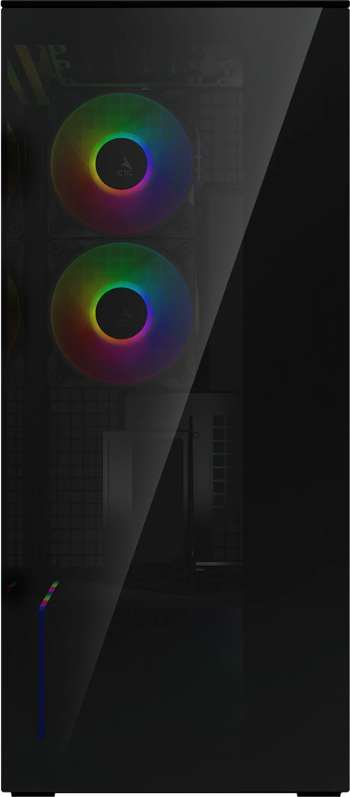 Kasë ARCTIC Xtender, Midi Tower, xham i temperuar, RGB, e zezë