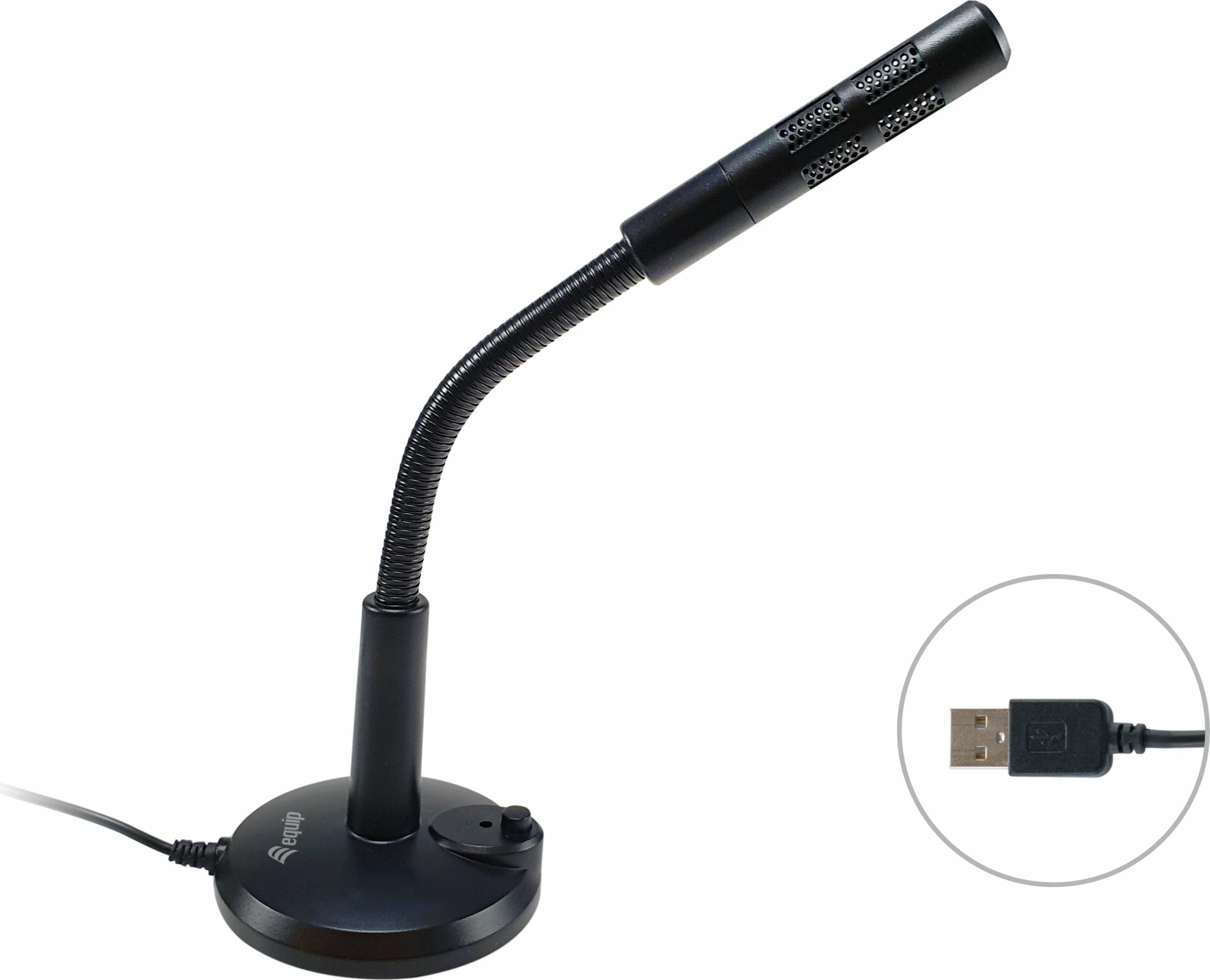 Mikrofon tavoline Equip 245340, USB, me tripod, i zi