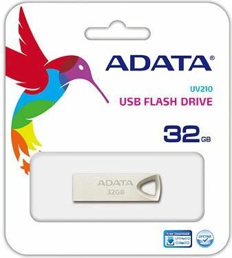 Memorje USB ADATA UV210 32GB USB 2.0, argjend