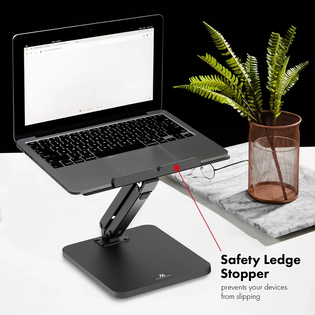 Stendë tavoline Maclean për monitor ose laptop, MC-493, e zezë