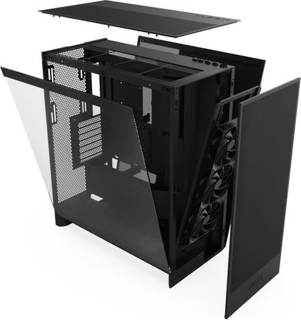 Kasë NZXT H7 Flow, Midi Tower, xham i temperuar, e zezë