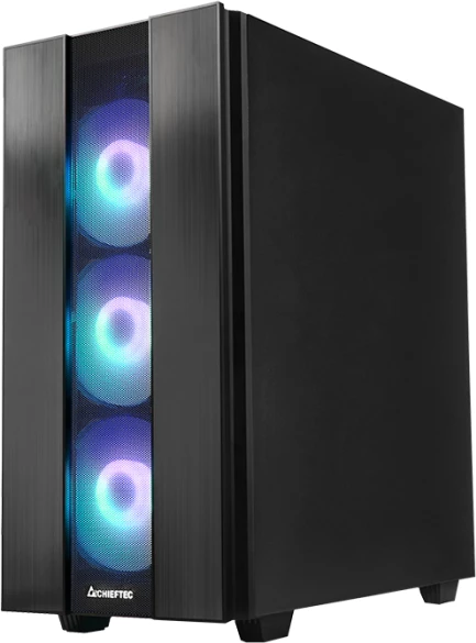 Kasë CHIEFTEC HUNTER 2 GS-02B-OP Midi Tower ATX, A-RGB, USB Type-C, e zezë