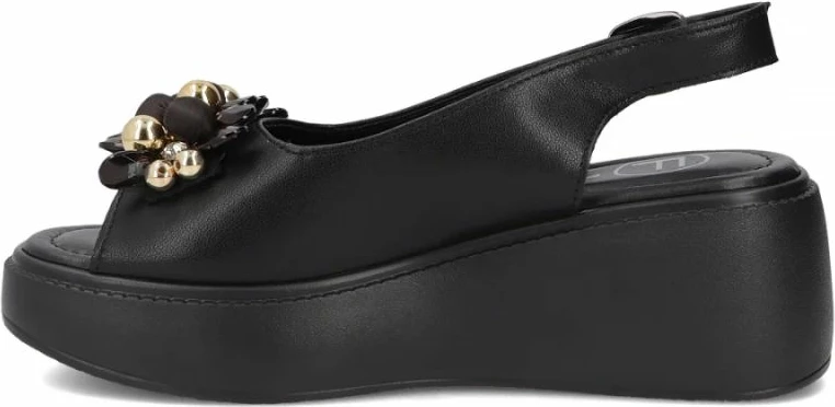 Sandale me platformë Filippo DS7577, të zeza