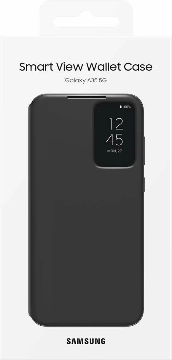 Mbështjellës Samsung Smart View Wallet EF-ZA356CBEGWW për Galaxy A35, i zi