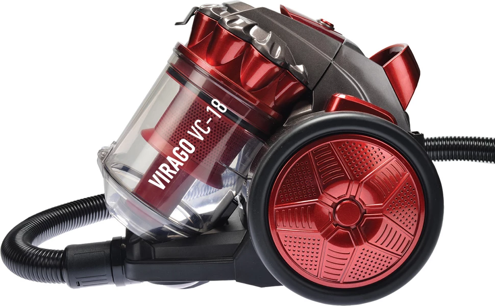 Fshesë elektrike pa qese Elit Virago VC18 900W, 3L, HEPA, e kuqe/zezë