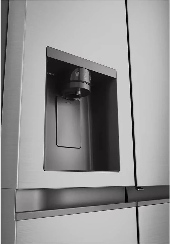 Frigorifer Side by Side, LG, GSJC41PYPE, 179 cm 641 L, Door-in-Door, klasa energjie E, argjendtë
