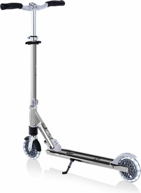 Scooter për fëmijë Globber, me drita, ngjyrë argjendi